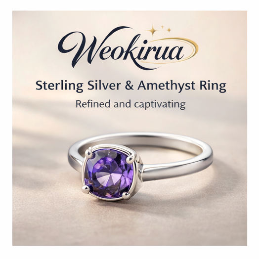 Weokirua™ Sterling Silver & Amethyst Ring