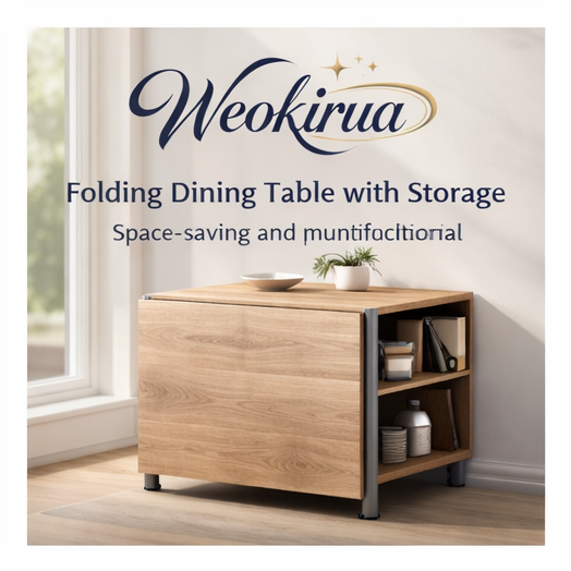 Weokirua™ Folding Dining Table with Storage