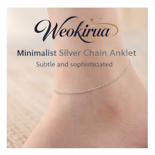 Weokirua™ Minimalist Silver Chain Anklet